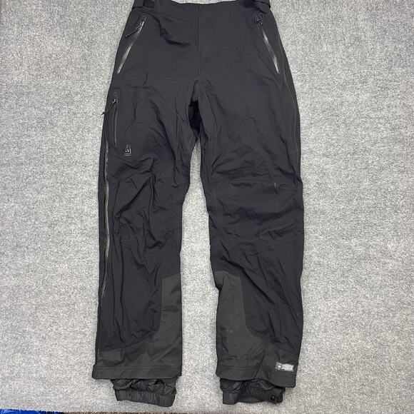REI Pants Mens Large Black Waterproof Shell Outdoor Hiking Snow Ski Length 32 - Picture 1 of 9